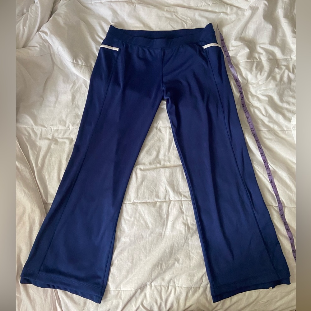 Lululemon navy blue flare yoga track sweat pants. Size 12 in perfect condition